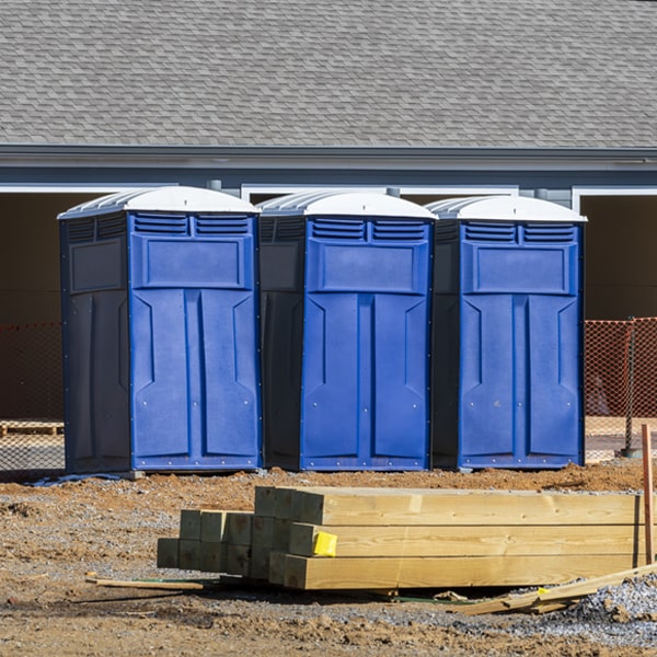 how often are the portable toilets cleaned and serviced during a rental period in Lakewood Shores